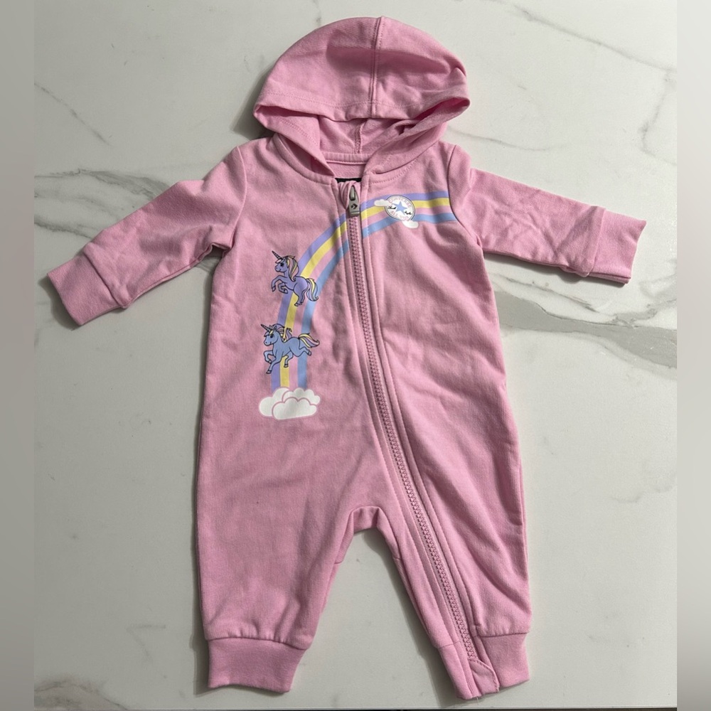 Converse Pink Unicorn baby girl One Piece size 0-3 months
